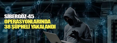 “Sibergöz-45” operasyonlarında 38 şüpheli yakalandı