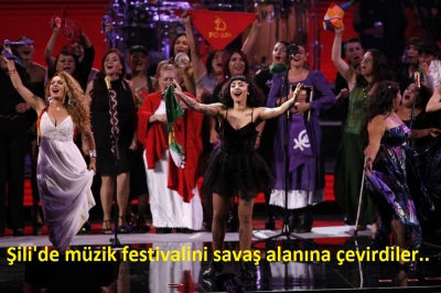 Şili'de müzik festivalini savaş alanına çevirdiler..