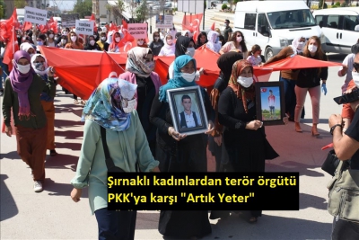 Şırnaklı kadınlardan terör örgütü PKK'ya karşı 