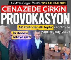Sırrı Süreyya Önder'in cenazesinde çirkin provokasyon! Özgür Özel'e fiziki saldırı 
