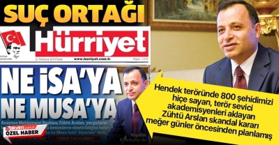 Skandal kararın mimarı AYM Başkanı Zühtü Arslan’ın Hürriyet’le ortak operasyonu“