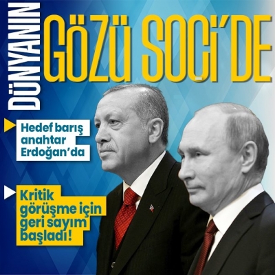 Soçi'de tarihi zirve... Türkiye bir kez daha devrede! Alman basını adını koydu: Gözler Erdoğan'da 