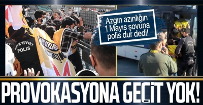 SON DAKİKA: 1 Mayıs provokasyonu: Taksim'e yürümek isteyen grup polis tarafından gözaltına alındı 