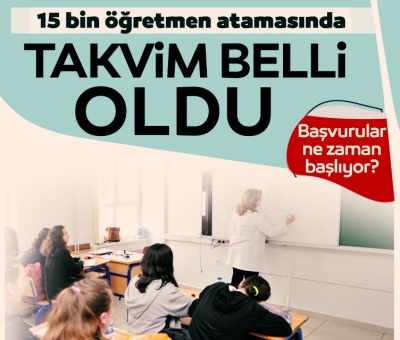 Son dakika: 15 bin öğretmen ataması için takvim belli oldu! İşte başvuru tarihi