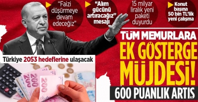 Son dakika... 3600 ek gösterge detayları belli oldu! Cumhurbaşkanı Erdoğan açıklama yaptı