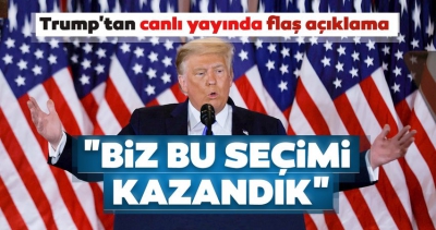 Son dakika: ABD seçimleri sonrası Trump'tan canlı yayında açıklama! 
