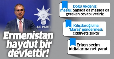Son dakika: AK Parti Sözcüsü Ömer Çelik'ten MYK sonrası flaş açıklamalar.