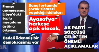 Son dakika: AK Parti Sözcüsü Ömer Çelik'ten MYK ve MKYK'ya ilişkin önemli açıklamalar