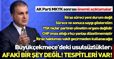 Son dakika... AK Parti Sözcüsü Çelik'ten önemli açıklamalar.