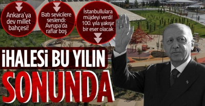 Son dakika: AKM Millet Bahçesi Başkan Erdoğan'ın katılımıyla açıldı