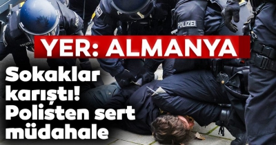 Son dakika: Almanya'da polisten orantısız güç!