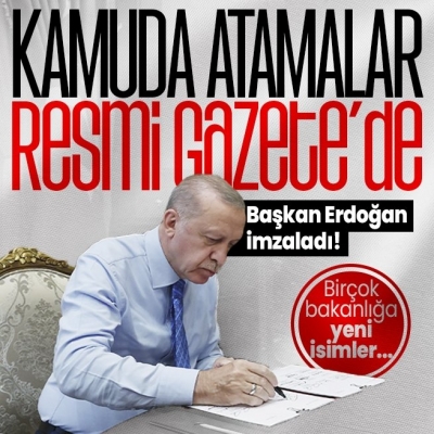 Son dakika: Atama kararları Resmi Gazete'de yayımlandı