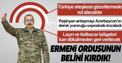 SON DAKİKA: Azerbaycan Cumhurbaşkanı İlham Aliyev anlaşmanın detaylarını açıkladı.