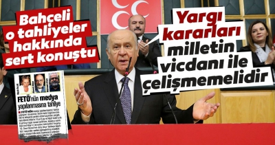Son dakika: Bahçeli'den Nazlı Ilıcak ve Ahmet Altan'ın tahliye kararına ve Bülent Arınç'ın KHK çıkışına tepki!.