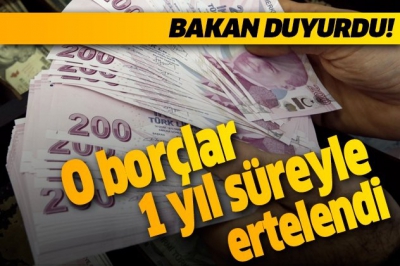 Son dakika: Bakan Pakdemirli açıkladı: O borçlar 1 yıl ertelendi