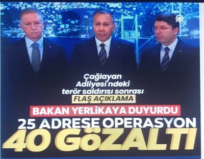 Son dakika... Bakan Yerlikaya duyurdu: 'Adliyedeki saldırıyla ilgili 40 şüpheli gözaltına alındı'
