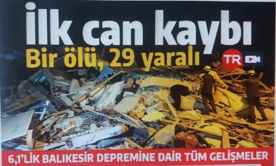 Son dakika... Balıkesir'deki 6.1'lik depremin ardından bölgede deprem fırtınası | Acı haber geldi: 1 kişi yaşamını yitirdi