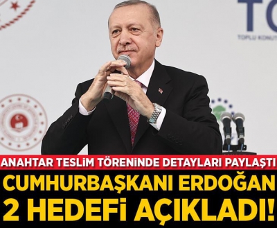 Son dakika! Başkan Erdoğan'dan TOKİ 1.000.000’uncu Konut Anahtar Teslim Töreni'nde önemli açıklamalar