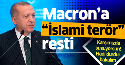 Son dakika: Başkan Erdoğan'dan İslam Ülkeleri Zirvesi'nde Macron'a sert tepki.