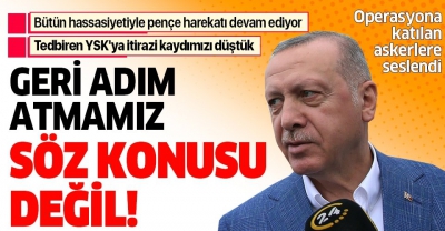 Son dakika: Başkan Erdoğan: S-400'de geri adım atmamız söz konusu değil.