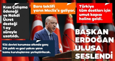 Son dakika: Başkan Erdoğan'dan Kabine Toplantısının ardından önemli açıklamalar.