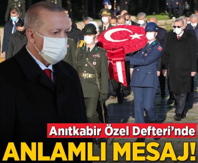 SON DAKİKA: Başkan Erdoğan, Atatürk'ün vefatının 82. yıldönümünde Anıtkabir Özel Defteri'ni imzaladı