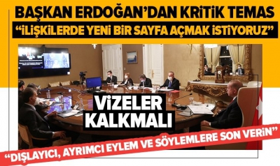 Son dakika: Başkan Erdoğan, AB Komisyonu Başkanı Ursula von der Leyen ile görüştü