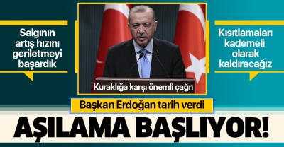 Son dakika: Başkan Erdoğan kritik kabine toplantısı sonrasında açıklamalarda bulundu! Aşılama ne zaman başlıyor? Kısıtlamalar kalktı mı?..