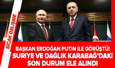 Son dakika: Başkan Erdoğan Vladimir Putin ile görüştü! Dağlık Karabağ sorunu ve Azerbaycan-Ermenistan çatışması.....