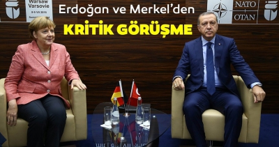 Son dakika: Başkan Erdoğan, Merkel ile görüştü.