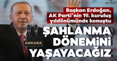Son dakika: Başkan Erdoğan'dan AK Parti'nin 19. kuruluş yılı programında önemli açıklamalar..