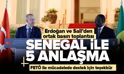 Son dakika: Başkan Erdoğan ve Senegal Cumhurbaşkanı Macky Sall'den ortak basın toplantısı