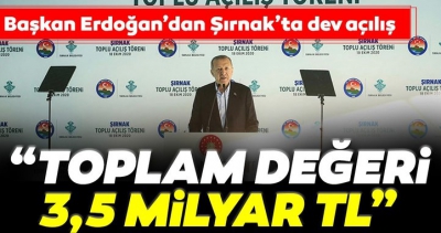 Son dakika: Başkan Erdoğan'dan toplu açılış töreninde önemli açıklamalar.