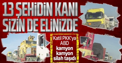 SON DAKİKA: Başkan Erdoğan sert sözler söylemişti! ABD'nin Suriye'de YPG'ye silah yardımı yaptığı görüntüler 