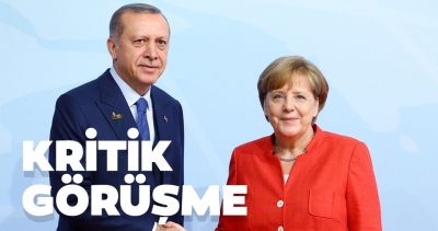 Son dakika: Başkan Erdoğan Merkel ile görüştü.