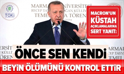 Son dakika: Başkan Erdoğan’dan Macron’un küstah açıklamalarına sert tepki..