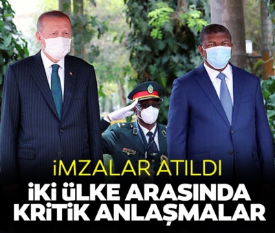 Son dakika: Başkan Erdoğan Angola'da! İki ülke arasında 7 anlaşma imzalandı: Hedef 500 milyon dolar 