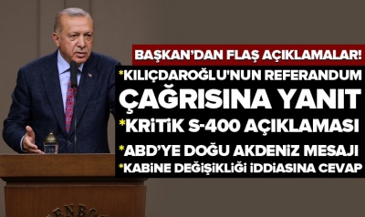 Son dakika: Başkan Erdoğan’dan Kılıçdaroğlu’nun referandum çağrısına yanıt