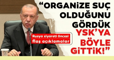 Son dakika: Başkan Erdoğan'dan Rusya ziyareti öncesi önemli açıklamalar.