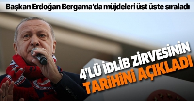 Son dakika: Başkan Erdoğan İdlib için tarih verdi: 5 Mart'ta 4'lü zirvede bir araya geleceğiz.