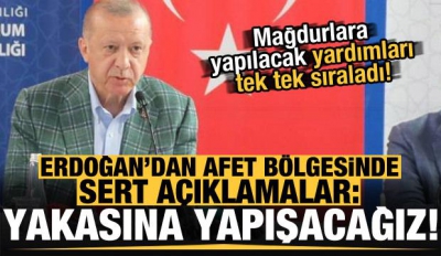 Son dakika: Başkan Erdoğan afet bölgesinde duyurdu: 1 yılda tamamlanacak, borçlar ertelenecek, kira yardımı yapılacak