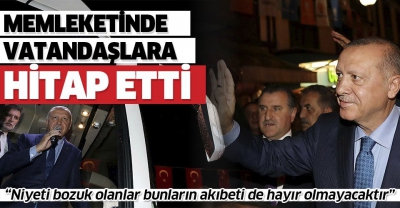 Son dakika... Başkan Erdoğan Rize'de vatandaşlarla bir araya geldi.