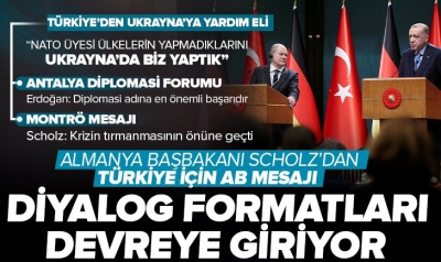 Son dakika: Başkan Erdoğan ve Almanya Şansölyesi Scholz'den önemli açıklamalar: Antalya Zirvesi önemli bir başarıdır
