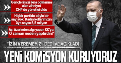 Son dakika: Başkan Erdoğan açıkladı! Meclis'te yeni bir komisyon oluşturacağız 