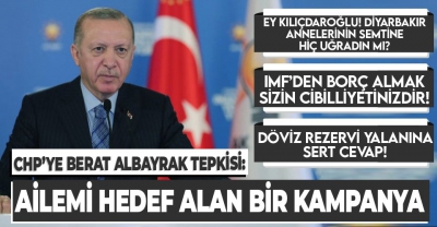 SON DAKİKA: Başkan Erdoğan'dan CHP'ye Berat Albayrak tepkisi: Bu iş ailemize saldırı boyutunda!