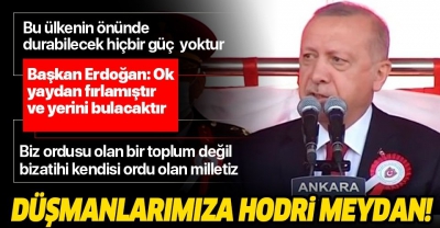 Son dakika: Başkan Erdoğan'dan flaş Doğu Akdeniz mesajı: Düşmanlarımıza hodri meydan diyoruz.