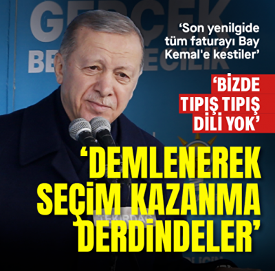 Son dakika: Başkan Erdoğan'dan CHP'ye tepki! 
