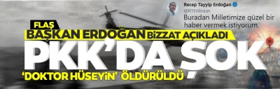 Son dakika: Başkan Erdoğan duyurdu! PKK'nın Mahmur genel sorumlusu “Doktor Hüseyin” kod adlı Selman Bozkır etkisiz hale getirildi 