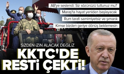 Son dakika: Başkan Erdoğan'dan Kıbrıs Barış Harekatı'nın 47'nci yıl dönümünde önemli açıklamalar