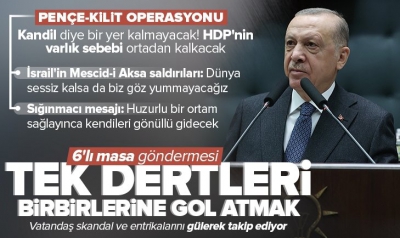 Son dakika: Başkan Erdoğan'dan AK Parti Grup Toplantısında önemli açıklamalar: Muhalefete 6'lı masa göndermesi